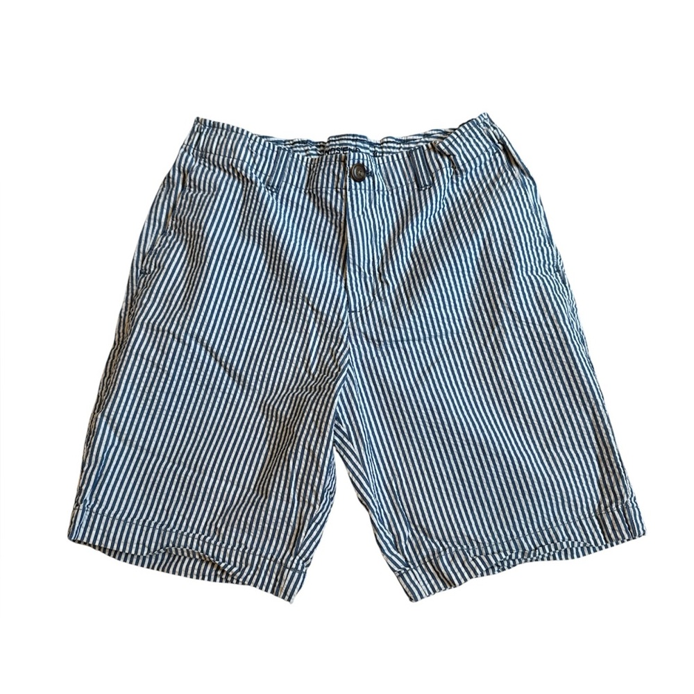 Lands End Seersucker Shorts Boys 14H